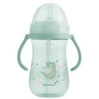 Чашка-поильник с трубочкой KikkaBoo Dino World Mint, 300 мл foto