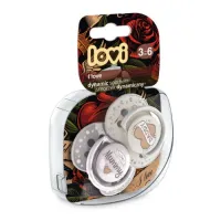 lovi 22/867  suzeta dinamica din silicon botanic (3-6 m.) 2 buc.