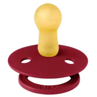Set 2 suzete rotunde din latex BIBS Colour Coral/Ruby (6-18 luni) foto