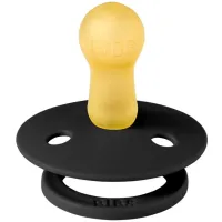 Suzeta rotunda din latex BIBS Black (18-36 luni) foto