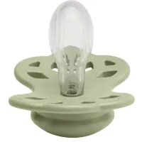 Set 2 suzete simetrice din silicon BIBS Infinity Ivory/Sage (0-6 luni) foto