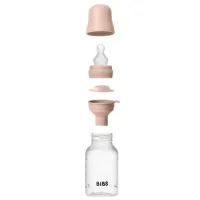 Biberon din plastic anticolici BIBS Blush cu tetina din silicon 0+ luni, 150 ml foto