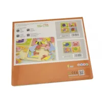 Puzzle din lemn 4 în 1 "Locuitorii mării"