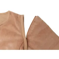 Sac de dormit cu maneci detasabile Jollein Velvet Biscuit, 70 cm