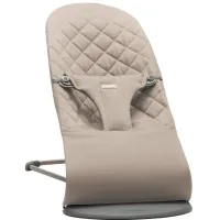 Кресло-шезлонг BabyBjorn Bliss Woven C-Quilt, Sand grey foto