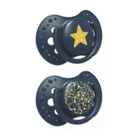 lovi 22/892 suzeta dinamica din silicon "stardust" (0-3 m) 2 buc.