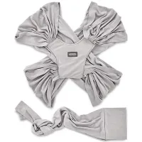 Sistem de purtare wrap elastic pentru bebelusi BabyJem Gri foto