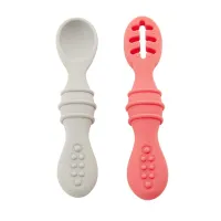 Set lingurite pentru antrenament Premaman Yummix Roz, 2 buc.