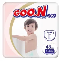 Scutece GooN Plus marimea L (9-14 kg), 48 buc.