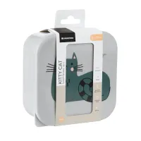 Cutii pentru pranz KikkaBoo Kitty Cat Grey, 4 buc. foto