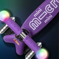 Trotineta Micro Mini Deluxe Magic LED Purple foto