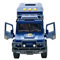 1:16 Jeep de poliție cu inerție (lumini /sunete / ușile se deschid)