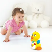 Интерактивная игрушка "Танцующая утка" с музыкой и светом