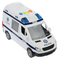1:16 Mașina de poliție cu inerție (lumini /sunete / ușile se deschid)