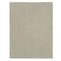 Paturica Jollein Basic Knit Olive Green/Fleece, 75x100 cm