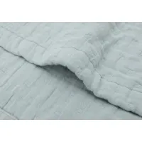 Paturica din muselina Jollein Jacquard Sea Green, 75x100 cm