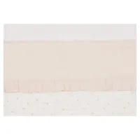 Cearsaf pentru patut Jollein Ruffle Natural, 120x150 cm foto