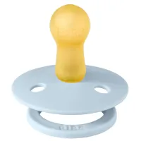 Set 2 suzete rotunde din latex BIBS Colour Sky Blue/Baby Blue (6-18 luni) foto