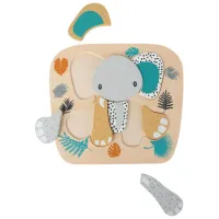 Puzzle din lemn Premaman Elefant, 8 piese foto