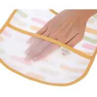 Нагрудник с 2-мя сторонами и карманом BabyJem Pastel Stripes, 24x35 см foto