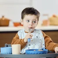 Набор посуды из силикона Premaman Origami Синий, 3 шт. foto