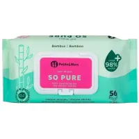 Servetele umede din bambus Petite&Mars So Pure, 56 buc.