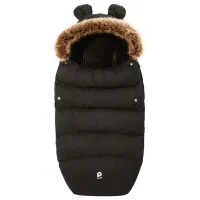 Зимний чехол для коляски Premaman Double Sherpa Black