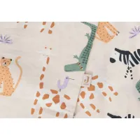 Set husa pentru plapuma si perna Jollein Jungle Jambo, 140x100 cm