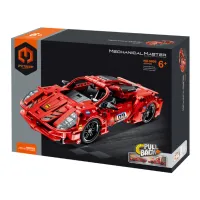 Set de construcție iM Master Mechanical Master „Supercar roșu”, cu inerție, 437 piese