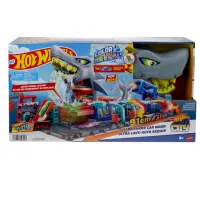 Hot Wheels City Ultra Shark Car Wash Track