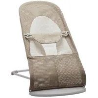 Кресло-шезлонг BabyBjorn Balance Soft Grey Beige/White, Mesh foto