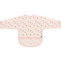 Baveta impermeabila cu maneci si buzunar KikkaBoo Arty Pink Pattern foto