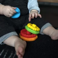 Jucarie multisenzoriala si de dentitie Baby Einstein Stacking Teether foto