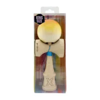 "Kendama Flippy X Original", profesională, 7 х 6 х 18 cm, ața 55 cm,cupe mari, galben-portocaliu