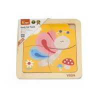 Mini-puzzle din lemn "Fluturaș"
