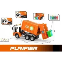 1:10 Camion de gunoi cu inerție "Think Green" (lumină / sunet)