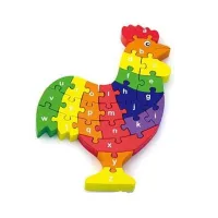 Puzzle 3D din lemn "Cocoș"