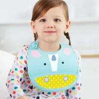 Силиконовый нагрудник Fold & Go Skip Hop Zoo Единорог foto