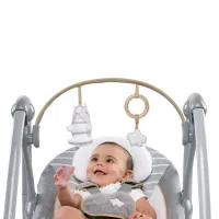 Leagan portabil Bright Starts Ingenuity Swing 'n Go Portable Swing™ - Bella Teddy™ foto