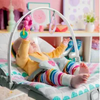Balansoar 2 in 1 Bright Starts Rosy Rainbow foto