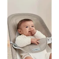 Кресло-шезлонг BabyBjorn Balance Soft Grey Beige/White, Mesh foto