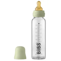 Biberon din sticla anticolici BIBS Sage cu tetina din latex 0+ luni, 225 ml foto
