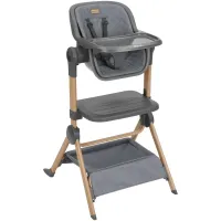 Patut si scaun de masa 2 in 1 KikkaBoo Sleat Me Grey