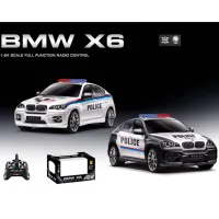 BMW X6 1:24 полицейская машина на пульте управления, 2 цвета