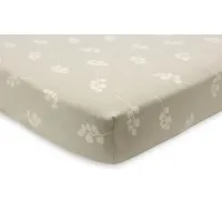 Простыня на резинке Jollein Jersey Twig Olive Green, 120x60 см