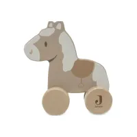Деревянная игрушка Jollein Лошадка на колесиках foto