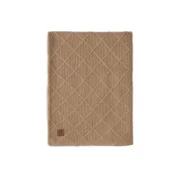 Плед Jollein Check Knit Biscuit/Teddy из флиса, 75x100 см foto