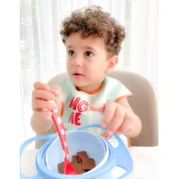 Многофункциональная миска с крышкой и вращением на 360 градусов BabyJem Amazing Bowl Blue