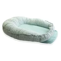 BABYJEM Saltea reductor 5 in 1 BabyNest Cushion Green Flower