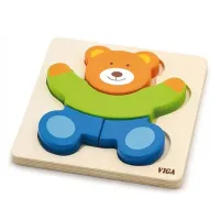 Mini puzzle cu diferite forme "Urs"